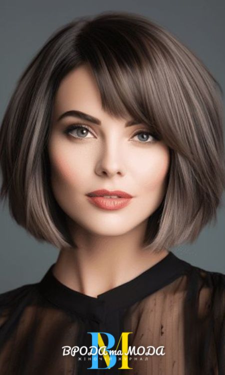 Гладке каре з рівним чубчиком