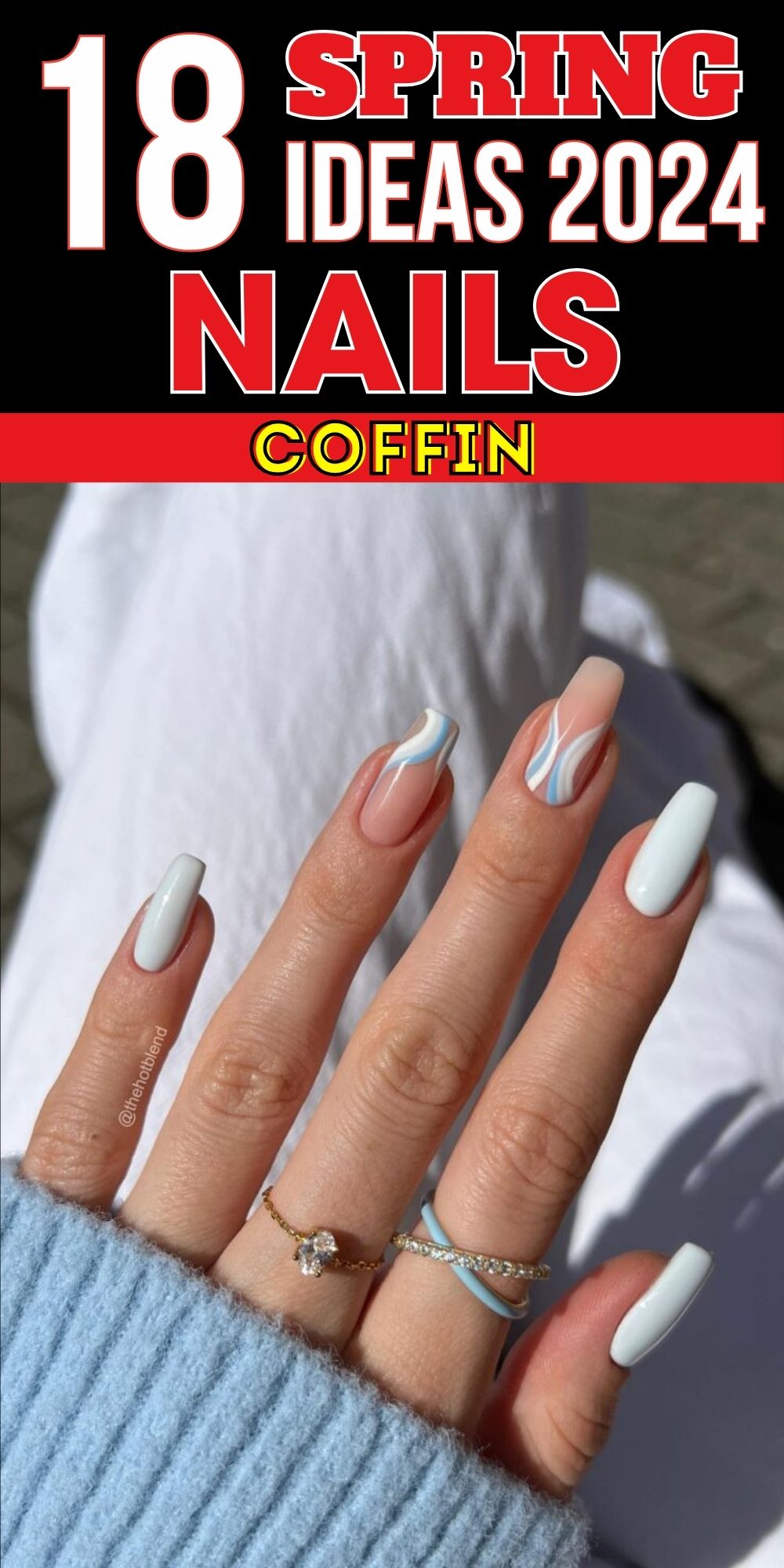 2024's Spring Coffin Nail Trends: Ethereal Art to Bold ...